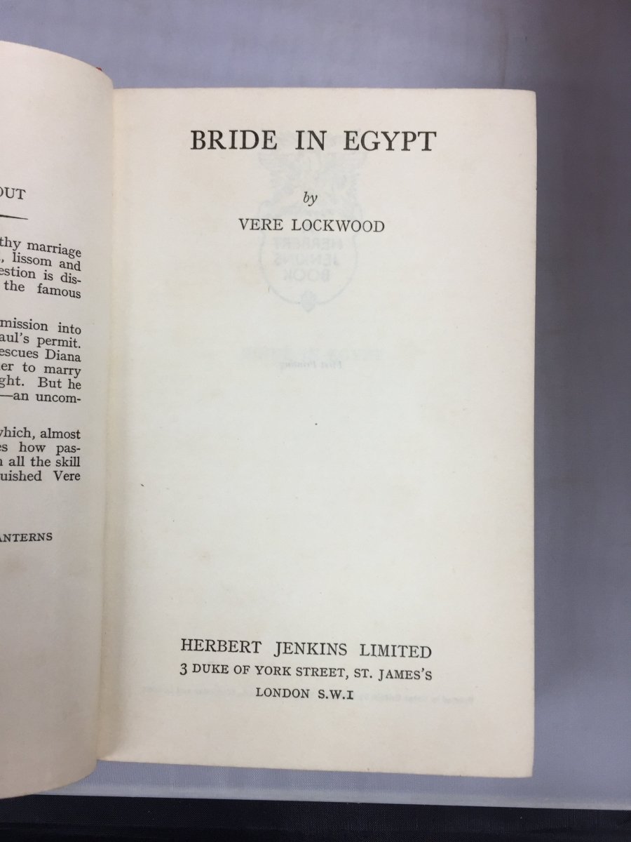 Lockwood, Vere - Bride in Egypt | sample illustration