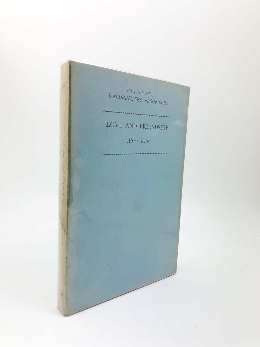 Lurie, Alison - Love and Friendship | front cover. Published by Heinemann in 1962. Original Wraps. Condition: Very Good +/No Jacket ( as Issued )