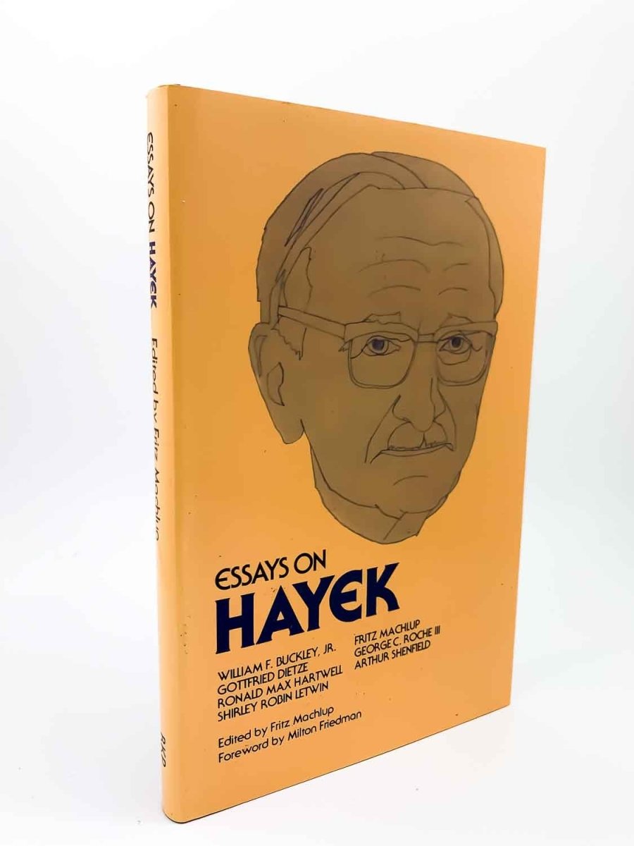 Machlup, Fritz - Essays on Hayek | front cover. Published by Routledge & Kegan Paul in 1977. Hardcover.  Condition:  Near Fine ++/Near Fine ++