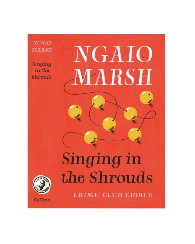 Marsh, Ngaio - Singing in the Shrouds (Original Dustwrapper Artwork) | front cover