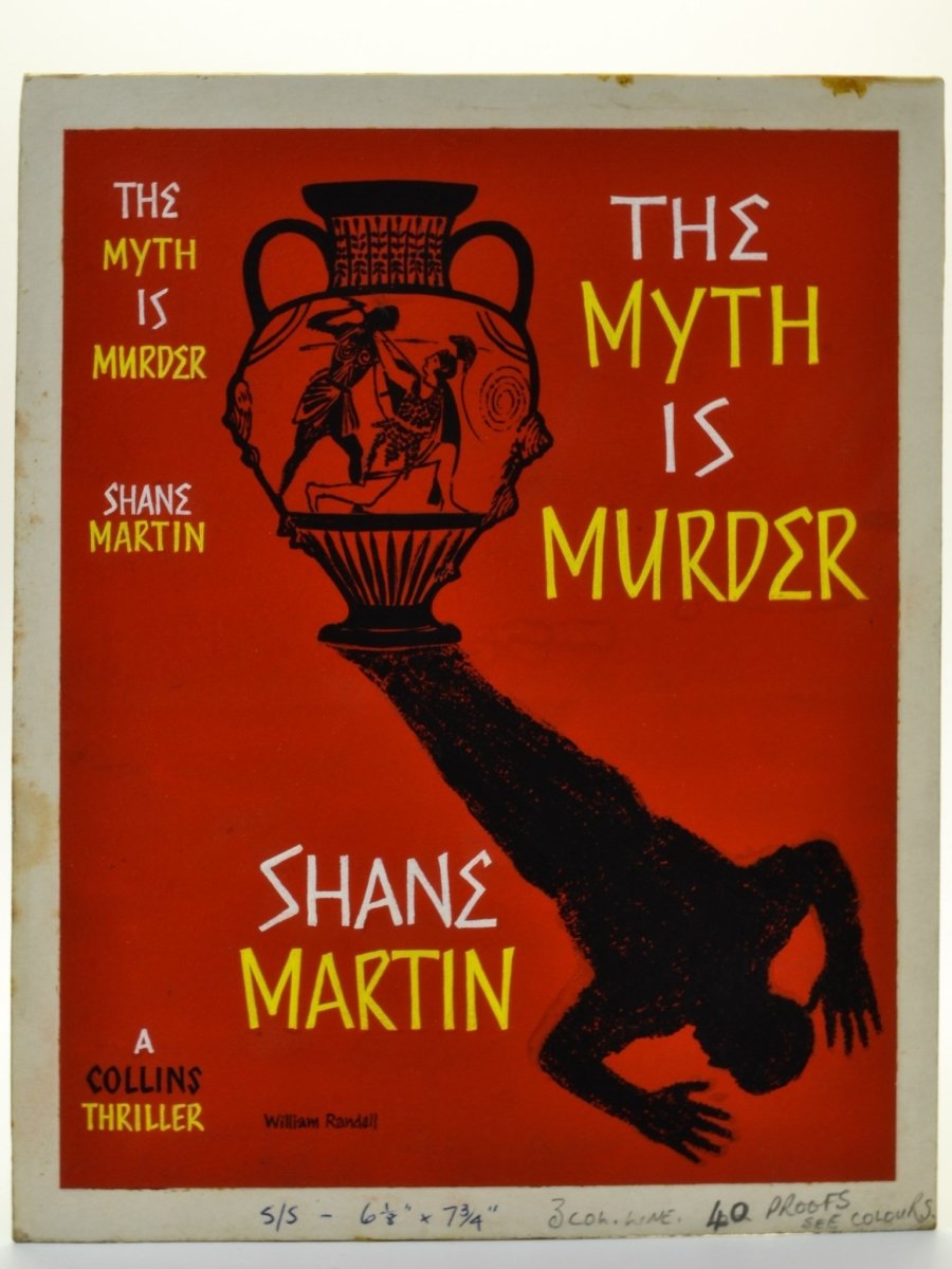 Martin, Shane - The Myth is Murder ( Original Dustwrapper Artwork ) - SIGNED | front cover