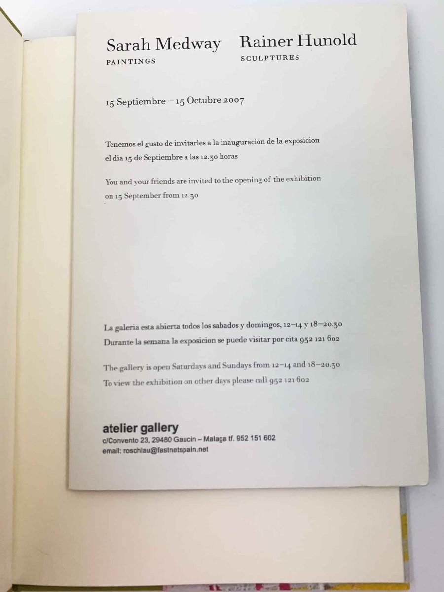 Medway, Sarah - Sarah Medway : Conflict and Resolution. | signature page