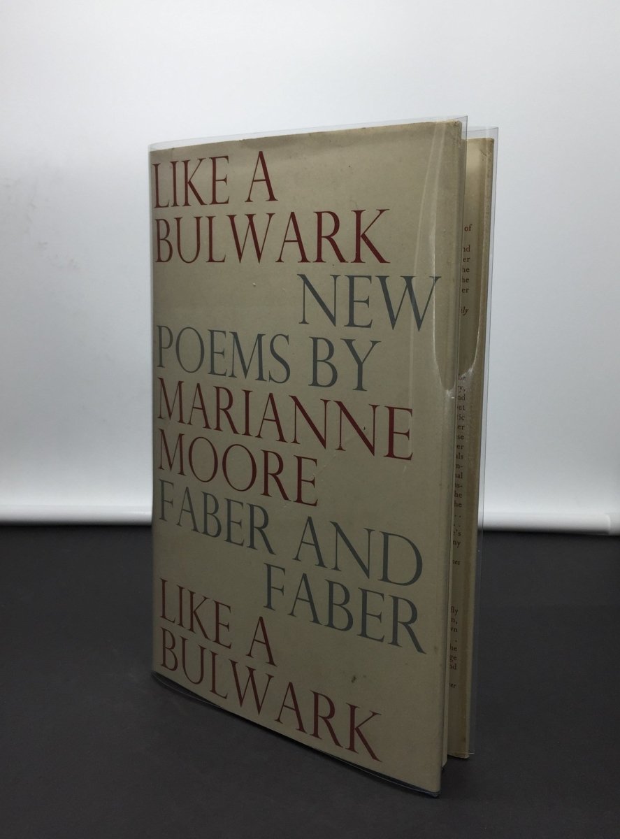 Moore, Marianne - Like a Bulwark | front cover. Published by Faber & Faber Limited in 1957. Hardcover.  Condition:  Near Fine/Very Good ++