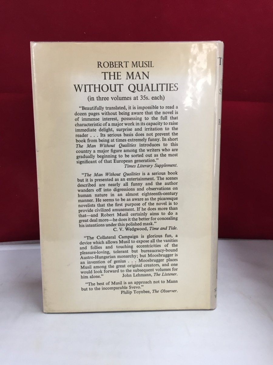Musil, Robert - Tonka and other stories | back cover