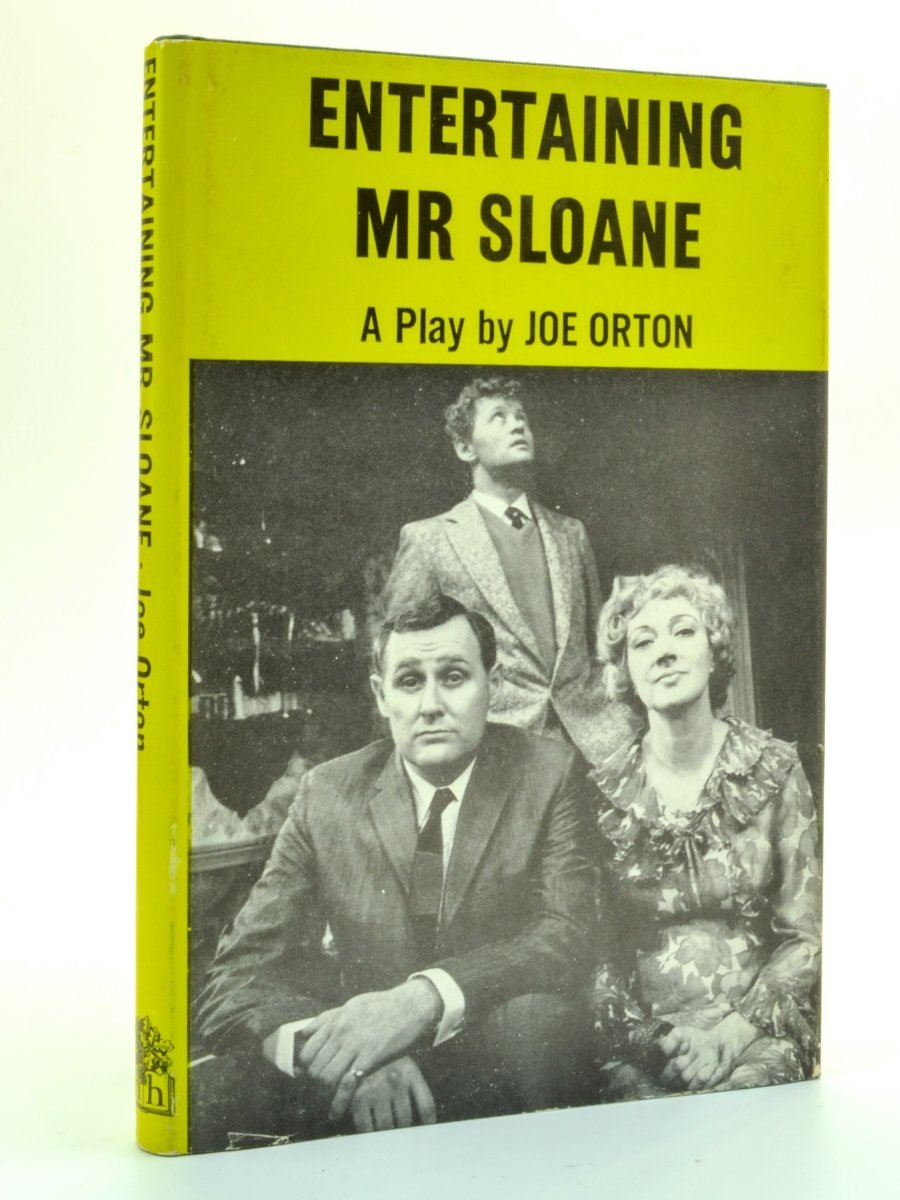 Orton, Joe - Entertaining Mr Sloane | front cover. Published by Hamish Hamilton in 1964. Hardcover.  Condition:  Near Fine/Near Fine