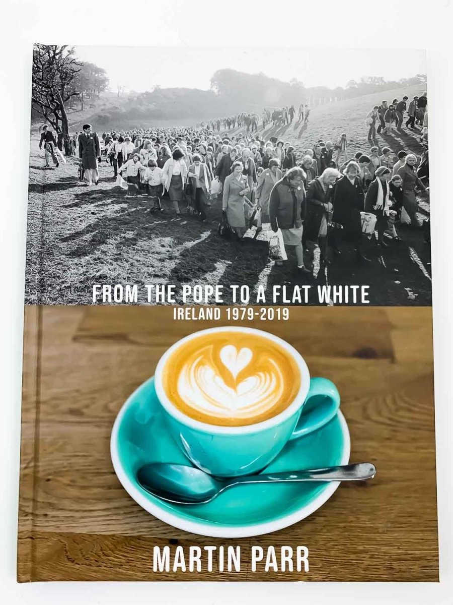 Parr, Martin - From the Pope to a Flat White, Ireland 1979 - 2019 - SIGNED | front cover. Published by Damiani Editore in 2021. Hardcover.  Condition:  Fine/No Jacket ( as Issued )