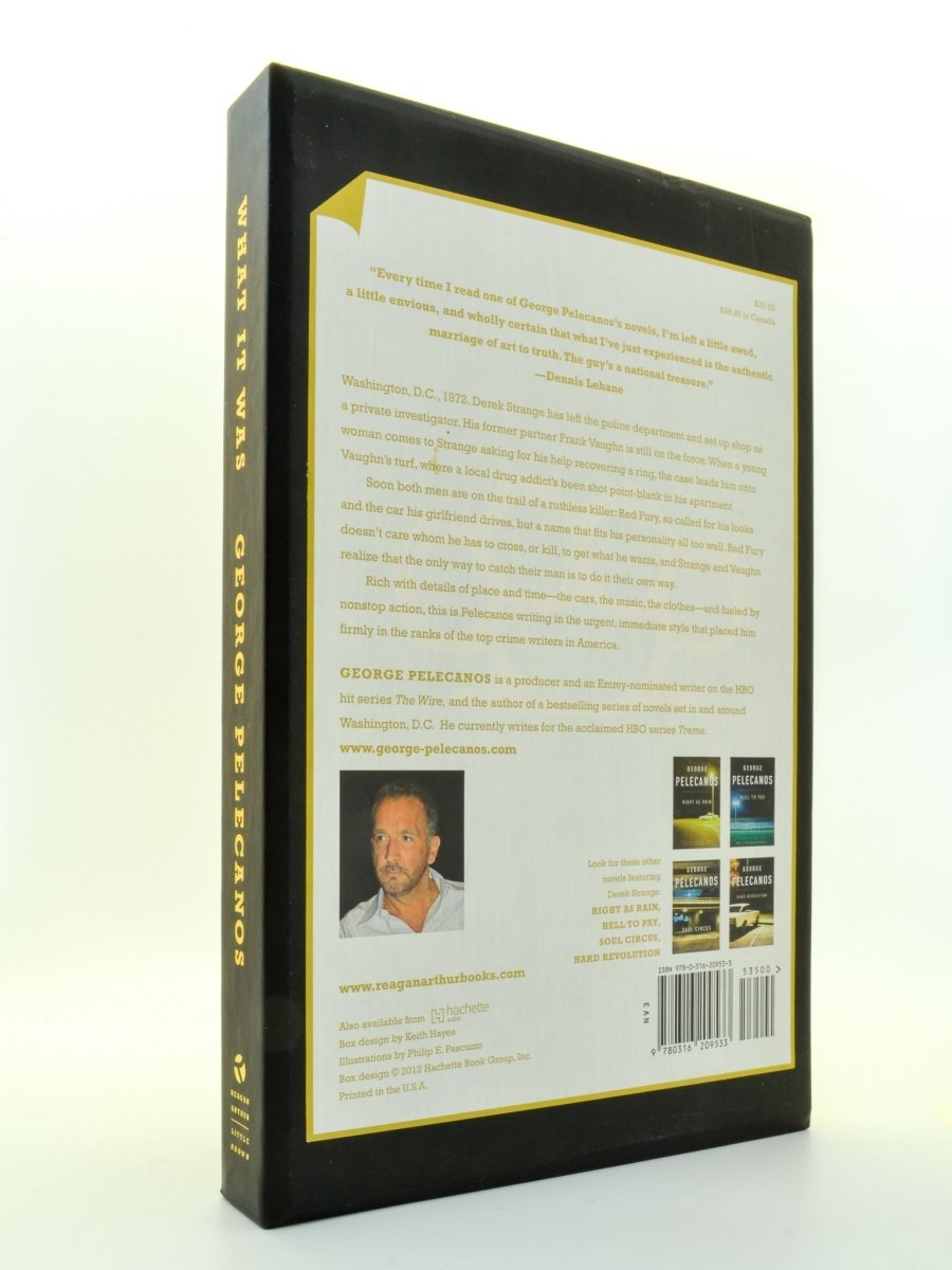 Pelecanos, George - What It Was - SIGNED | back cover