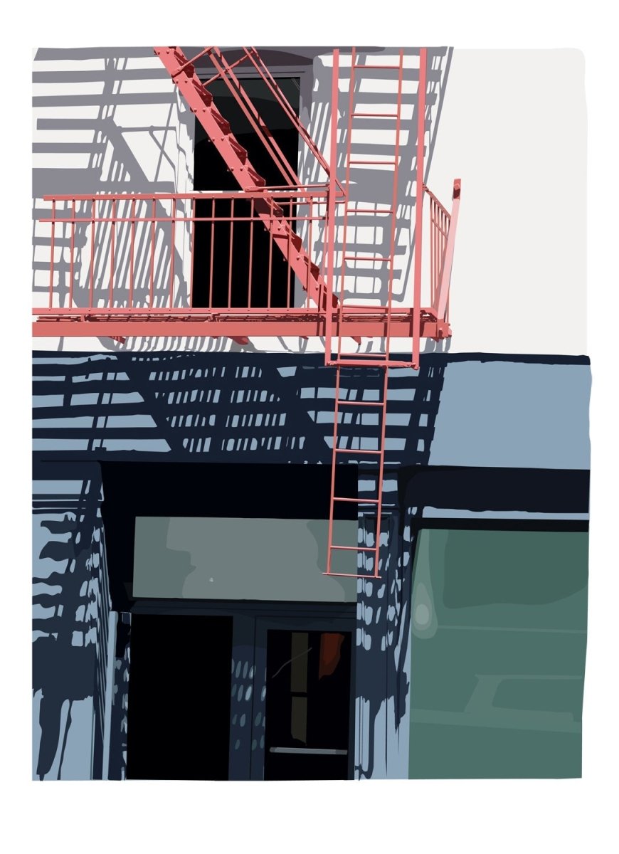 Pink Ladder | image1 | Signed Limited Edtion Print