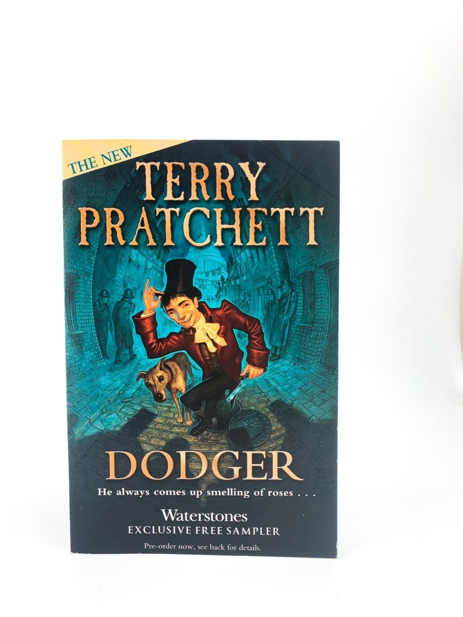 Pratchett, Terry - Dodger ( Exclusive Promotional Sampler ) | front cover. Published by Doubleday in 2012. Original Wraps.  Condition:  Near Fine +/No Jacket ( as Issued )