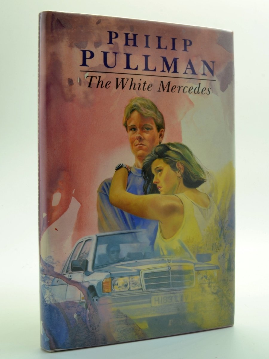 Pullman, Philip - The White Mercedes | front cover. Published by Macmillan in 1992. Hardcover.  Condition:  Near Fine +/Fine