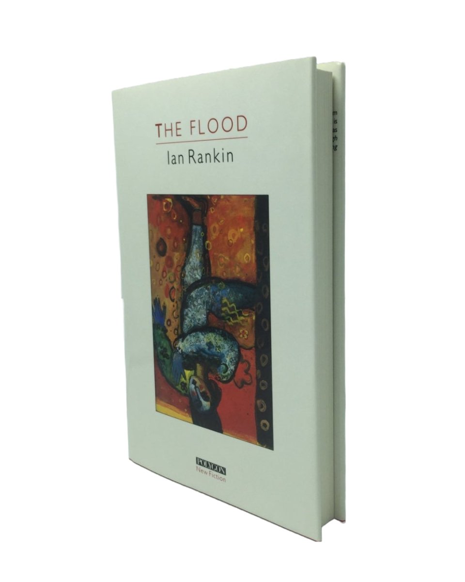 Rankin, Ian - The Flood | front cover. Published by Polygon in 1986. Hardcover.  Condition:  Fine/Fine