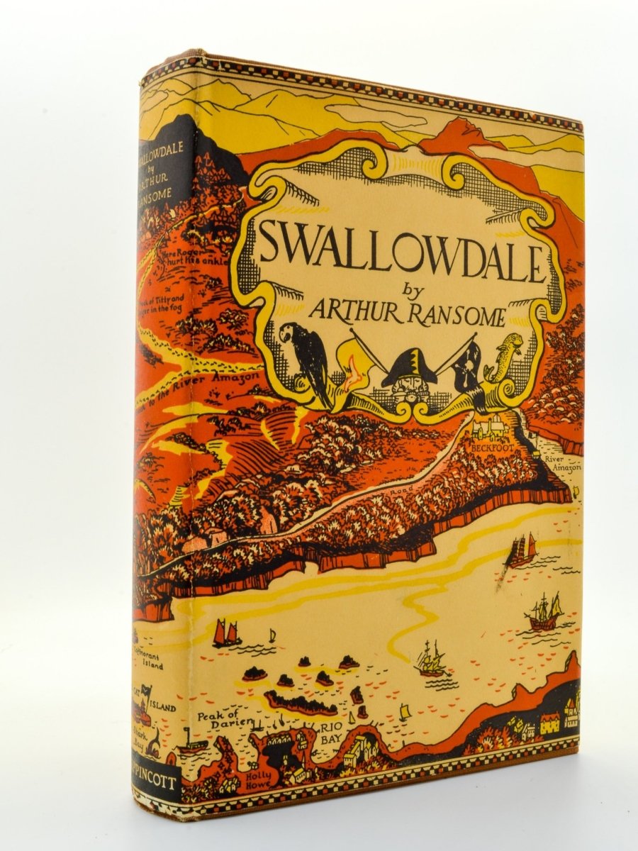 Ransome, Arthur - Swallowdale | front cover. Published by Lippincott in 1932. Hardcover.  Condition:  Near Fine/Near Fine +