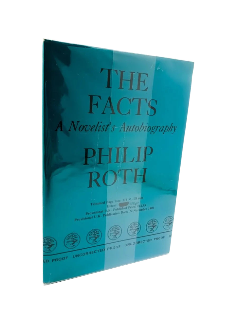 Roth, Philip - The Facts | front cover. Published by Fulham Gallery in 1988. Original Wraps.  Condition:  Near Fine/No Jacket ( as Issued )