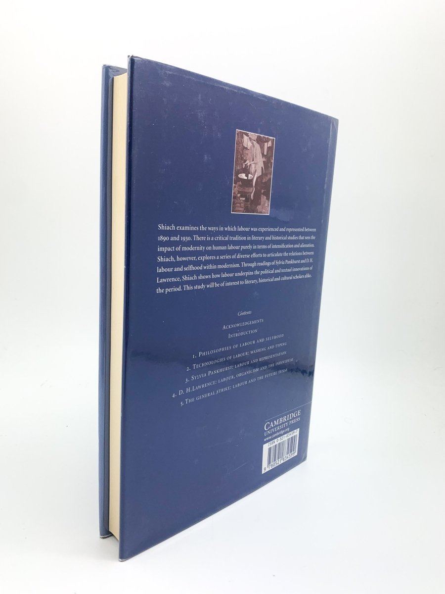 Shiach, Morag - Modernism, Labour and Selfhood in British Literature and Culture 1890-1930 | back cover