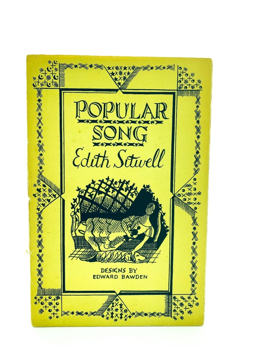 Sitwell, Edith - Popular Song | front cover. Published by Faber & Gwyer in 1928. Original Wraps.  Condition:  Very Good ++/No Jacket ( as Issued )