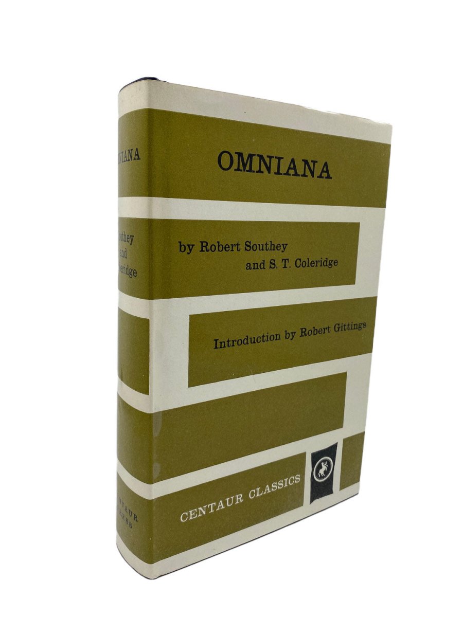 Southey, Robert - Omniana | front cover. Published by Centaur in 1969. Hardcover.  Condition:  Fine/Fine
