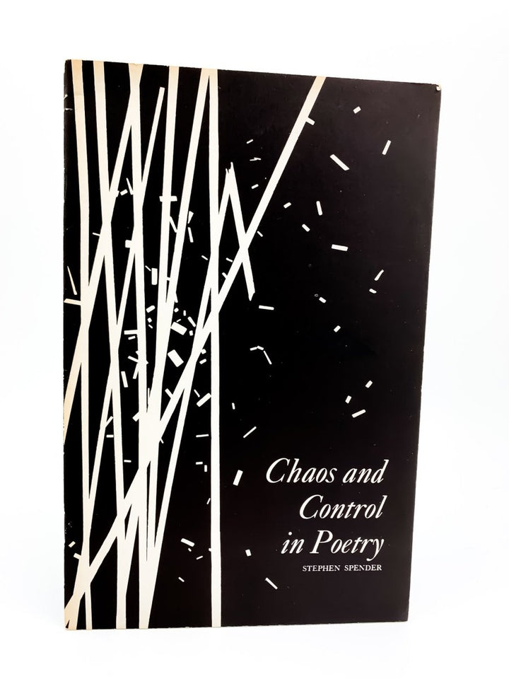 Spender, Stephen - Chaos and Control in Poetry | front cover. Published by The Library of Congress in 1966. Original Wraps.  Condition:  Very Good ++/No Jacket ( as Issued )