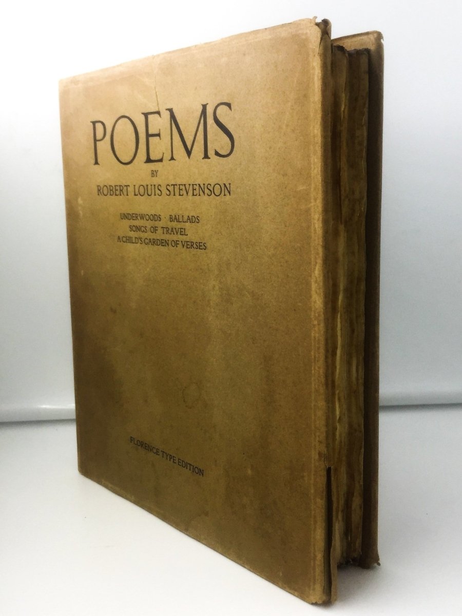 Stevenson, Robert Louis - Poems | front cover. Published by Chatto & Windus Ltd in 1913. Hardcover.  Condition:  Very Good +++/Very Good +++