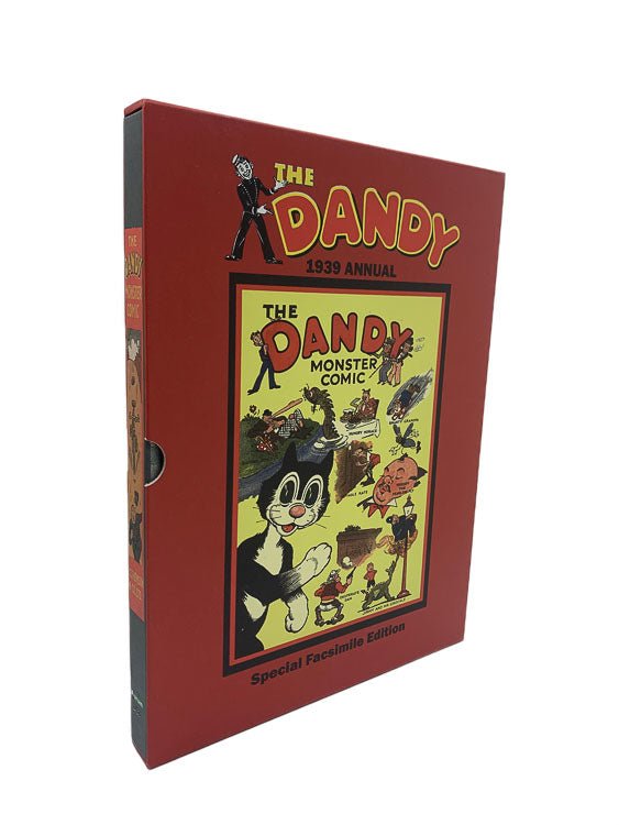 The Dandy Monster Comic 1939 - Facsimile Edition | front cover. Published by D C Thomson / Aurum Press in 2006. Hard Cover In Slipcase.  Condition:  Fine/No Jacket ( as Issued )