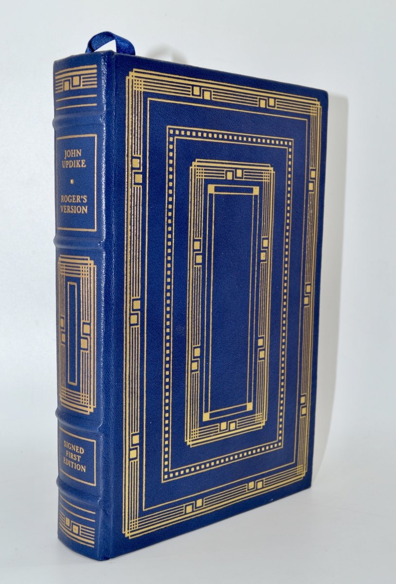 Updike, John - Roger's Version | front cover. Published by Franklin Library in 1986. Full-Leather.  Condition:  Fine/No Jacket ( as Issued )