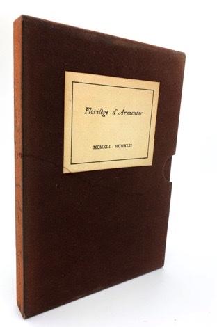 Van Den Branden De Reeth, Jacques ( Edits ) - Florilege d'Armentor | front cover. Published by Armentor in 1942. Unbound In Box.  Condition:  Fine/No Jacket ( as Issued )