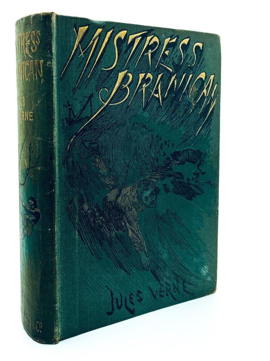 Verne, Jules - Mistress Branican | front cover. Published by Sampson Low in 1892. Original Cloth.  Condition:  Very Good +/No Jacket