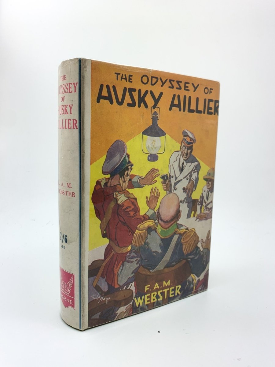 Webster, F A M - The Odyssey of Husky Hillier | front cover. Published by Frederick Warne in 1930. Hardcover.  Condition:  Very Good ++ / Near Fine/Very Good++ / Near Fine