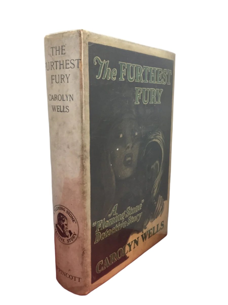 Wells, Carolyn - The Furthest Fury | front cover. Published by Lippincott in 1924. Hardcover.  Condition:  Very Good +++/Very Good +