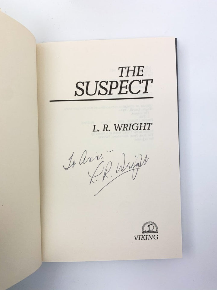 Wright, L R - The Suspect - SIGNED | signature page