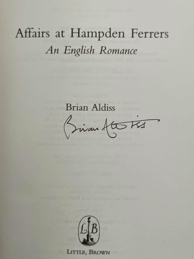 Aldiss, Brian W - Affairs at Hampden Ferrers - SIGNED