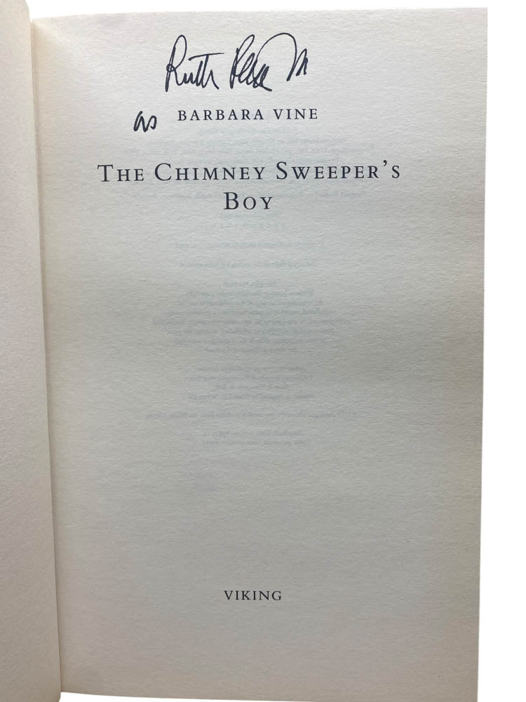 Vine, Barbara - The Chimney Sweeper's Boy - SIGNED