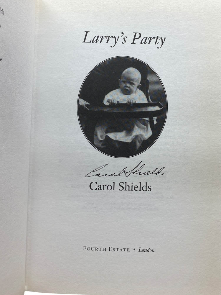 Shields, Carol - Larry's Party - SIGNED