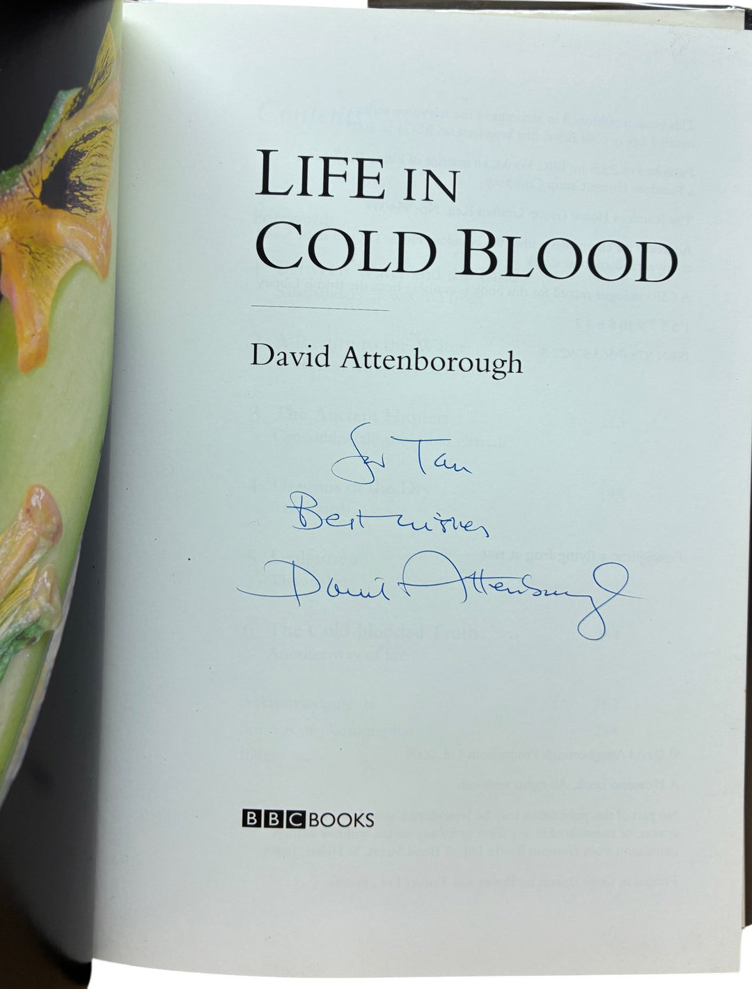 Attenborough, David - Life in Cold Blood - SIGNED
