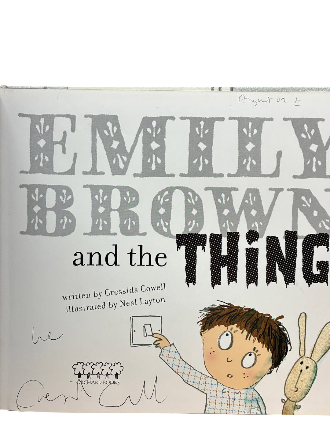 Cowell, Cressida - Emily Brown and the Thing - SIGNED
