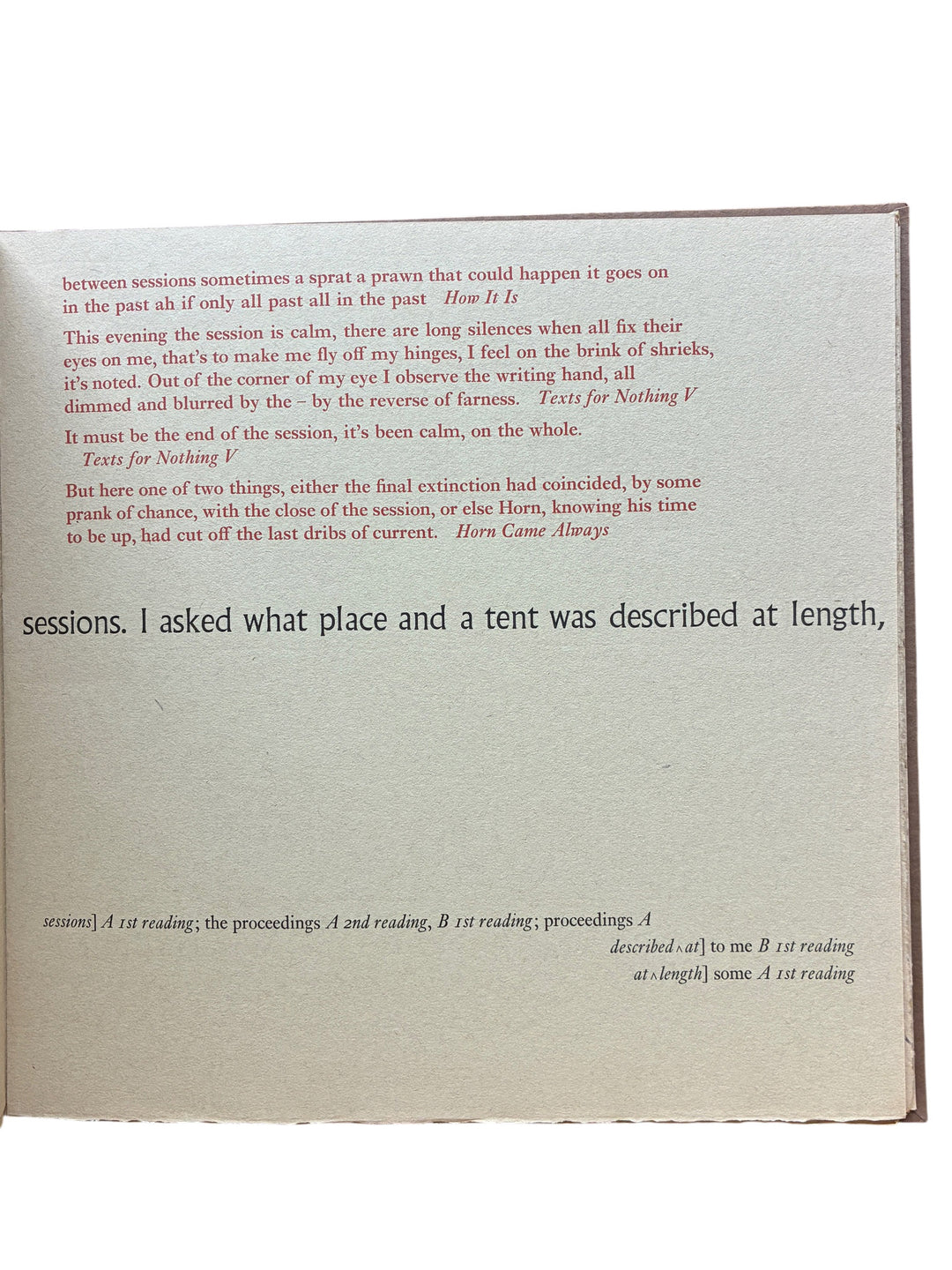 Beckett, Samuel - As the story was told