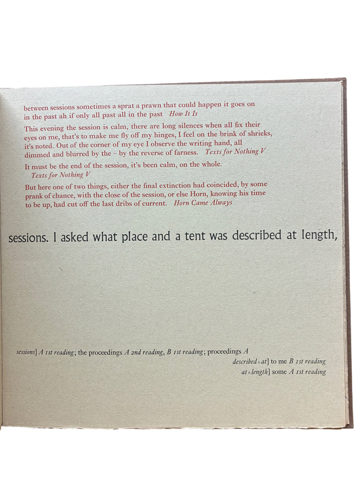 Beckett, Samuel - As the story was told