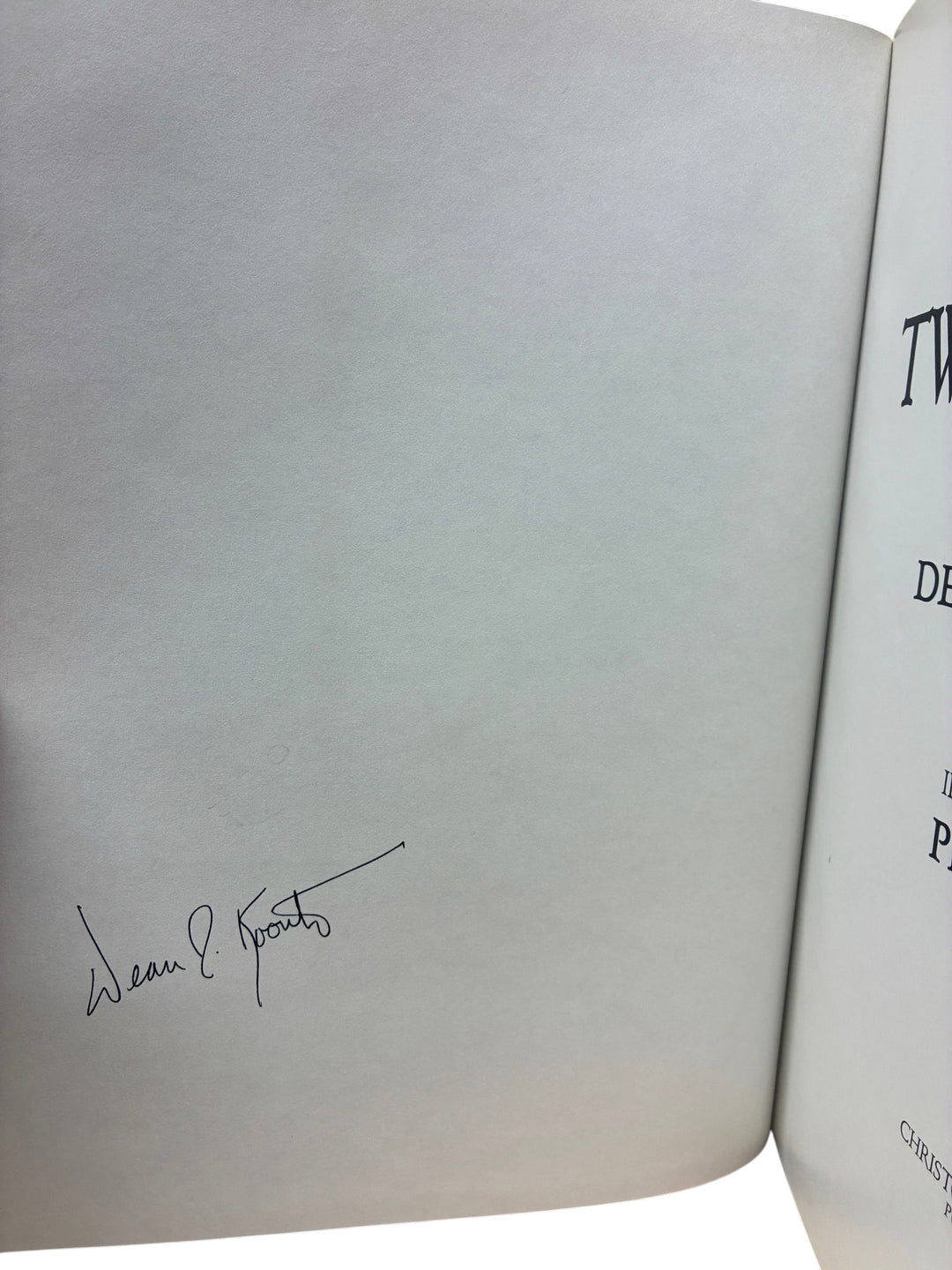 Koontz, Dean - Twilight Eyes - signed