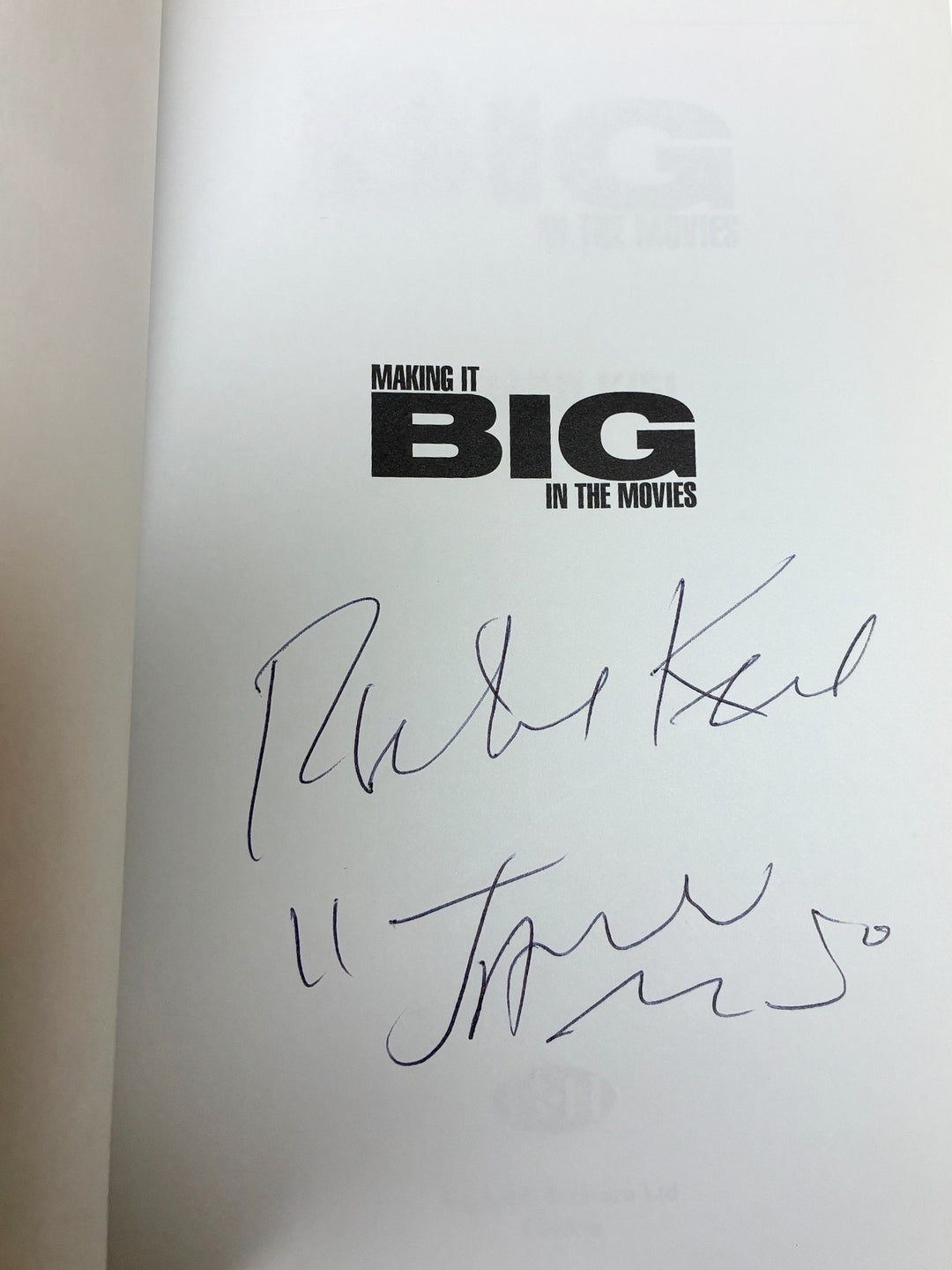 Kiel, Richard - Making it Big in the Movies - the autobiography of Richard 'Jaws' Kiel - signed