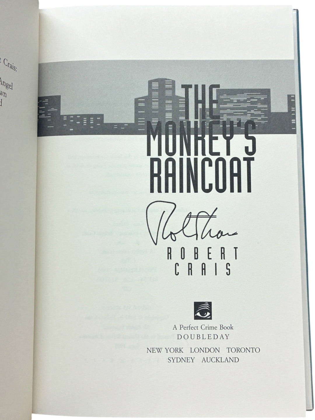 Crais, Robert - The Monkey's Raincoat - SIGNED