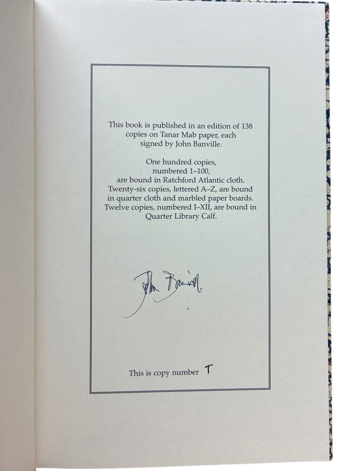 Banville, John - First Light - lettered copy - SIGNED