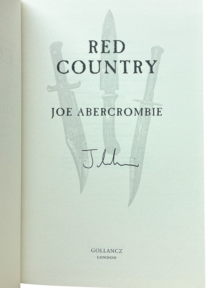Abercrombie, Joe - Red Country - SIGNED