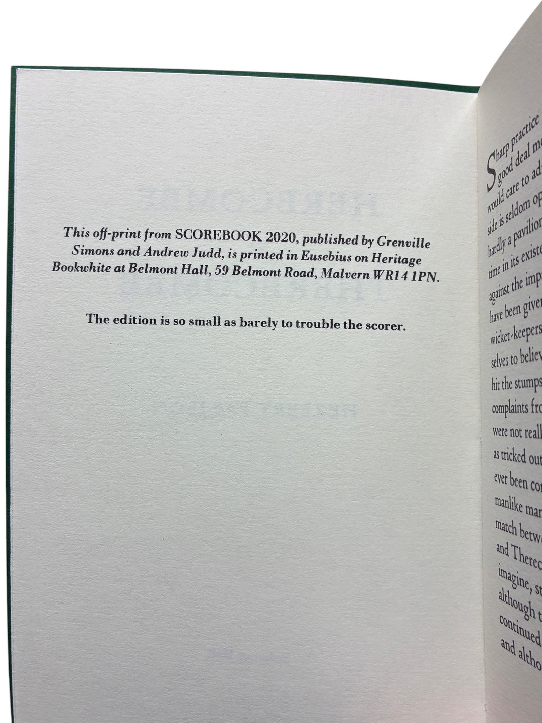 Farjeon, Herbert - Herecombe v Therecombe