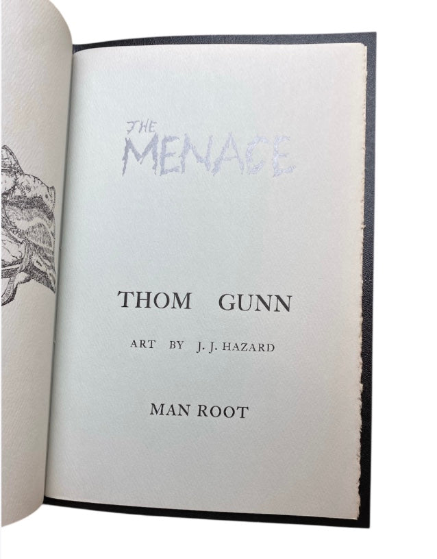 Gunn, Thom - The Menace - SIGNED