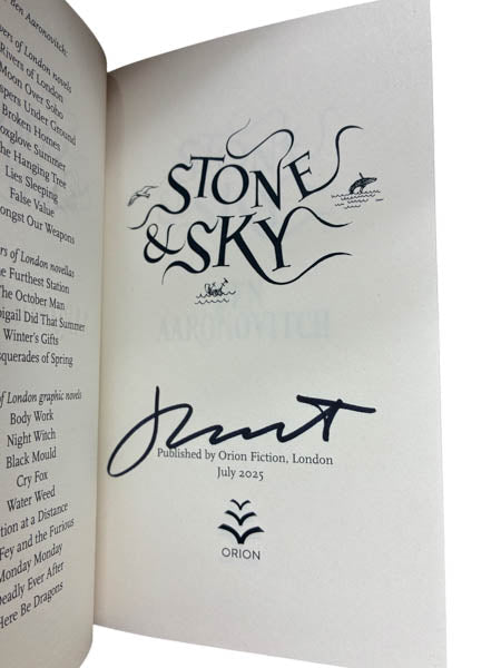 Aaronovitch, Ben - Stone Sky - SIGNED | image2