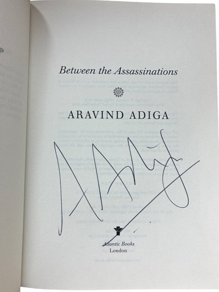 Adiga, Aravind - Between the Assassinations - SIGNED | image2