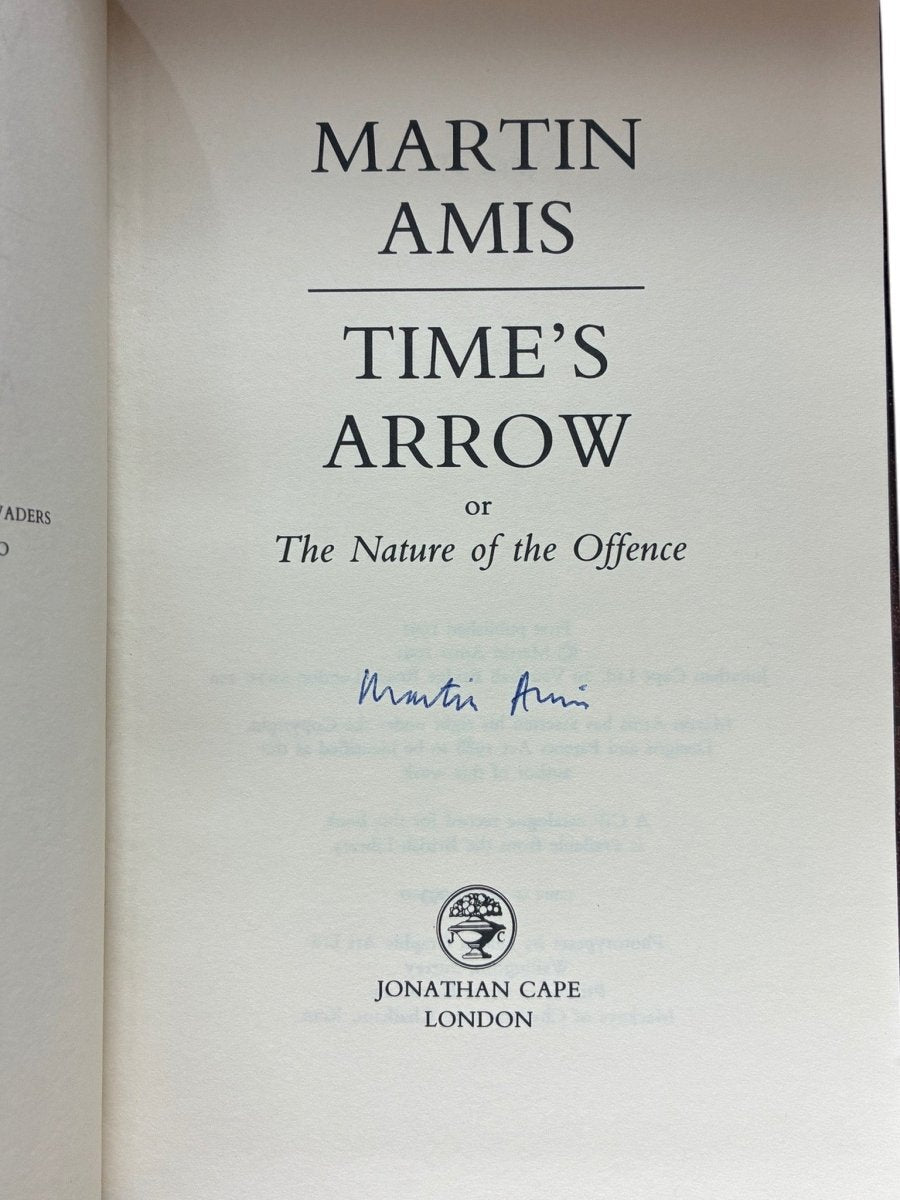 Amis, Martin - Time's Arrow - SIGNED | image2