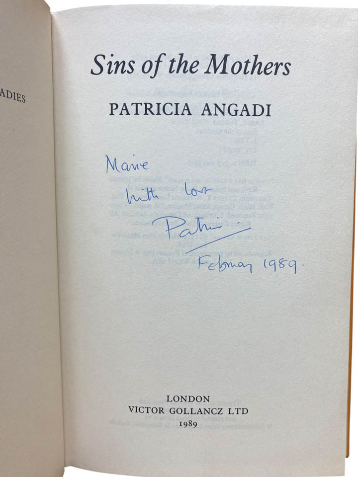 Angadi, Patricia - Sins of the Mothers - SIGNED | image2