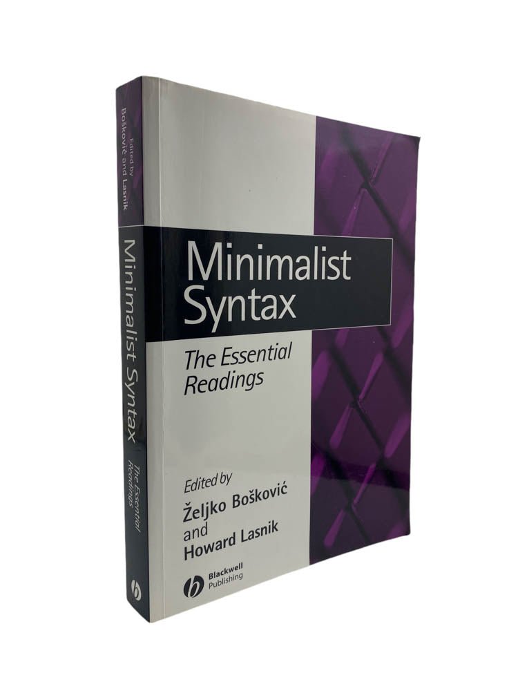 Boskovic, Zeljko - Minimalist Syntax : The Essential Readings | image1