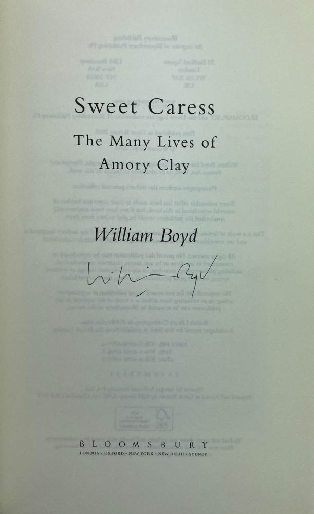 Boyd, William - Sweet Caress - SIGNED | image3