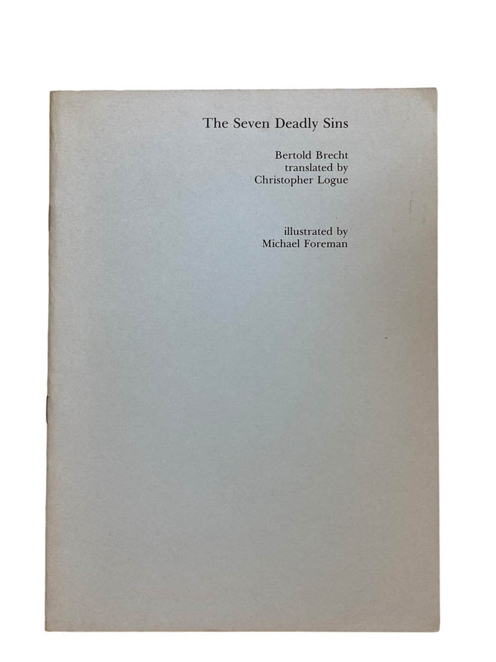 Brecht, Berthold - The Seven Deadly Sins - SIGNED | image1